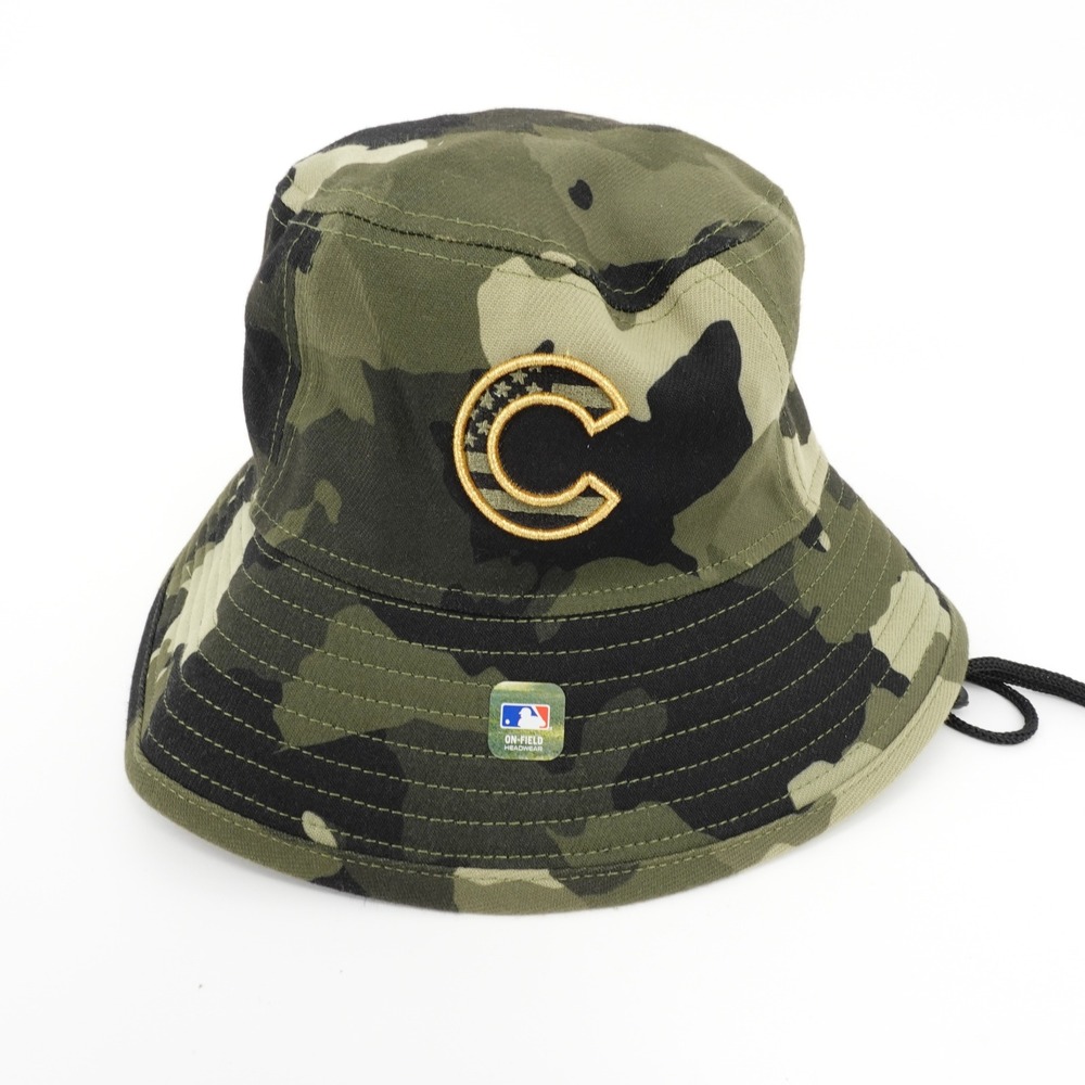New Era Chicago Cubs MLB Armed Forces Day Camo Bucket Hat OSFM NEW